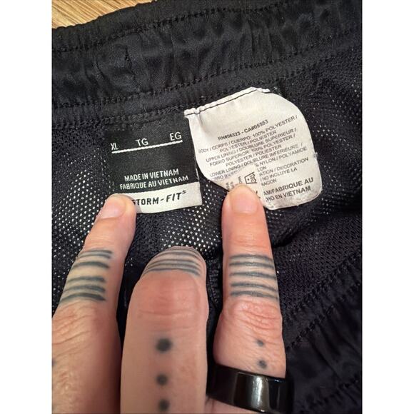 Nike Storm Fit Waterproof Black Pants Men’s Size XL Vintage - Picture 2 of 5